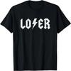 Смешная футболка LOSER в винтажном стиле, пародия на метал-группу, сарказм