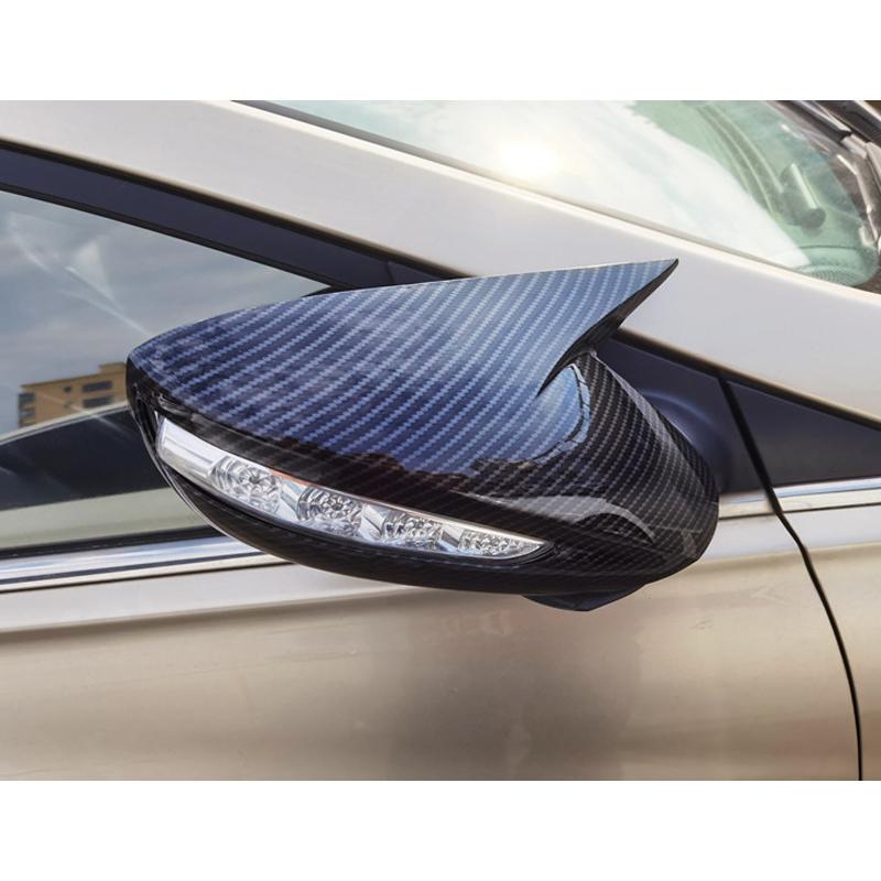 Отделка бокового зеркала заднего вида из углеродного волокна ABS для Hyundai Sonata 2011-2014 Автомобильные аксессуары