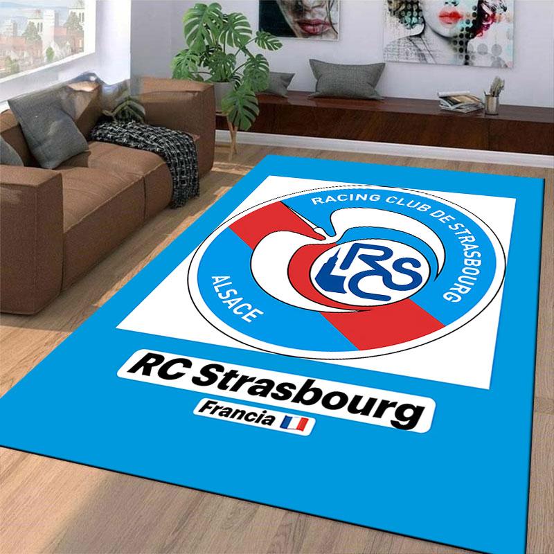 RC Strasbourg Logo Design suitable as a non-slip mat for the living room or bedroom sofa