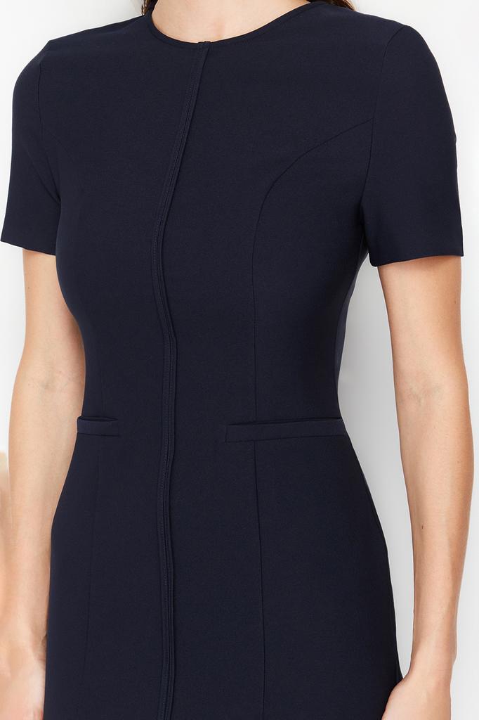 Женское модное новое платье розового цвета с круглым вырезом, мини-тканое платье