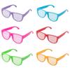6/12 шт. Разноцветные очки-жалюзи Игрушки Детские Подарки на день рождения для мальчиков и девочек Неоновые солнцезащитные очки Реквизит для фотосессий на вечеринке с макияжем