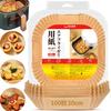 Sakura Direct Mail [Japanese Food Standards Certified] Air Fryer Paper, Square, 20cm Inner Diameter, 100 Sheets. Disposable Air Fryer Liners, Heat-Res