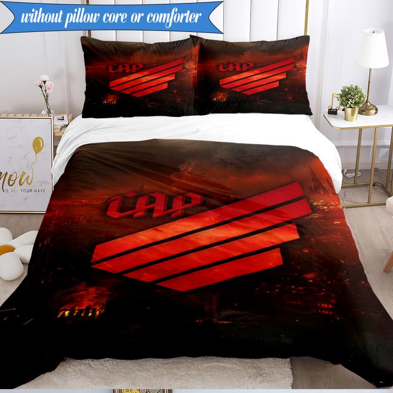 3PCS Athletico Paranaense Printed Soft Bedding Set,Including 1pc Duvet Cover And 2pcs Pillowcases Perfect for Bedroom, Dormitory, Fan gift