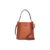 New Mollie Leather Bucket Bag, Handbag, Shoulder Bag, Crossbody Bag Trumpets Women's Sunset Red CB901-QBUOJ