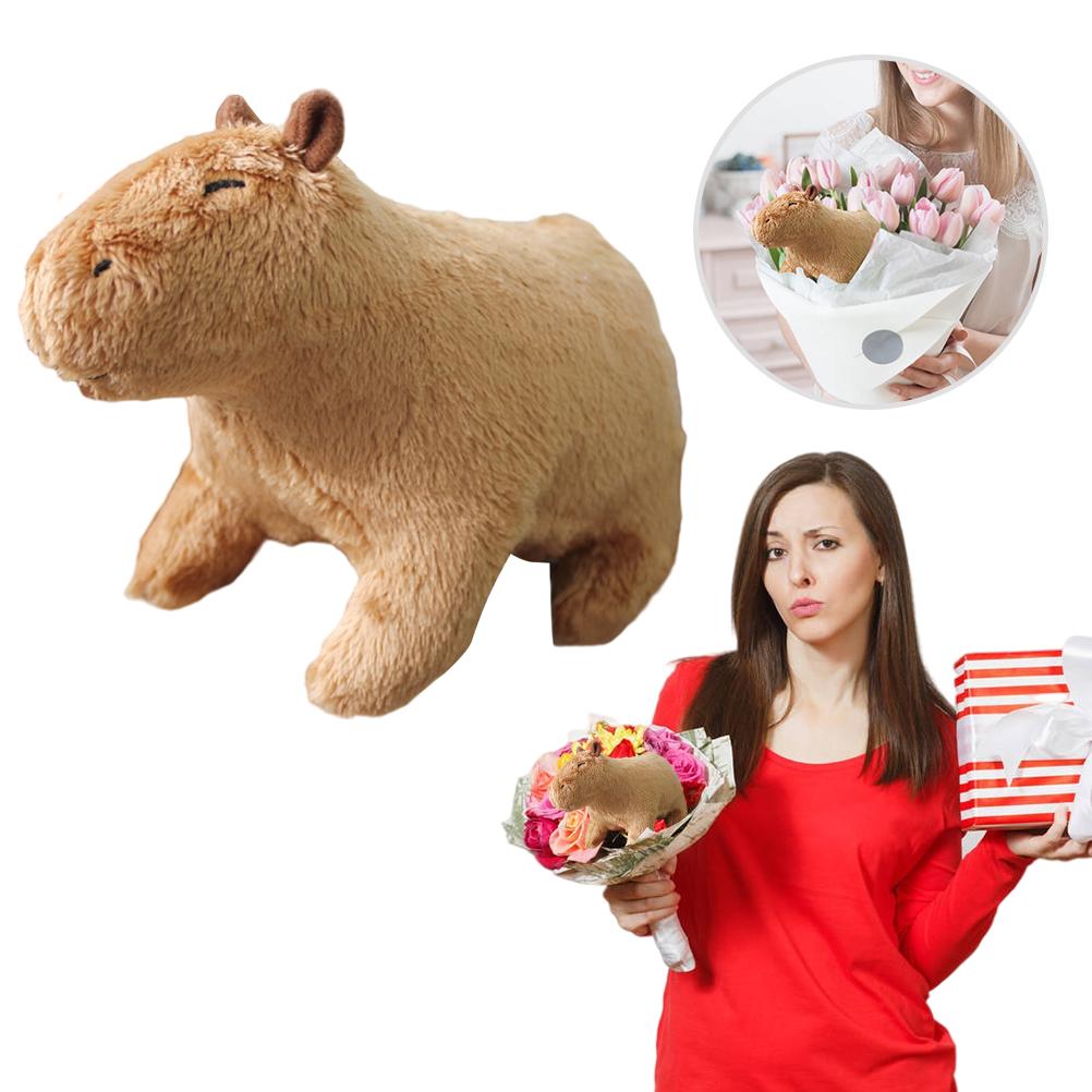 Simulation Animal Capybara Plush Toys Cute Capybara Plushie Dolls Wild Animals Stuffed Toys Gift