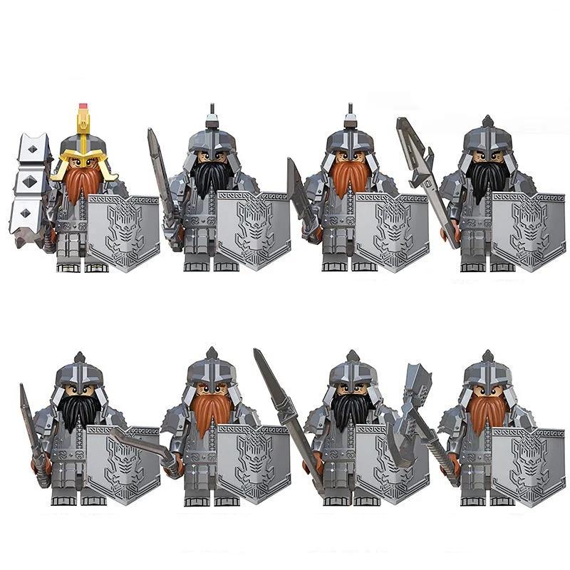 Dwarf Warrior Warrior Assembly Puzzle Building Blocks Minifigure Toys