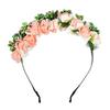 Женская повязка на голову с цветочным принтом в стиле бохо, гирлянда, фестиваль, свадебная повязка для волос