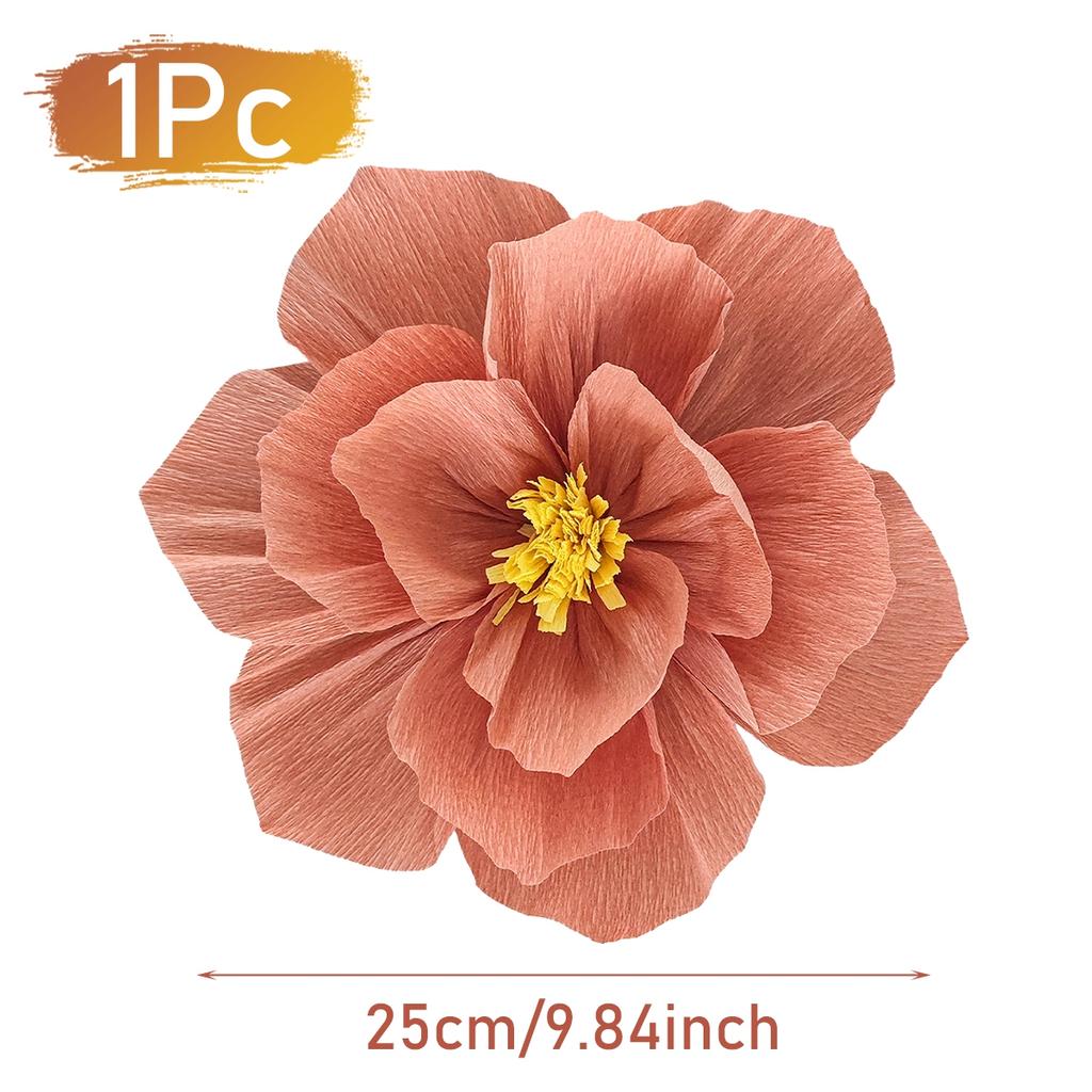 Three-dimensional Crepe Paper Flower DIY Background Wall Layout Kindergarten Birthday Party Supplies Home Wedding Backdrop Decor