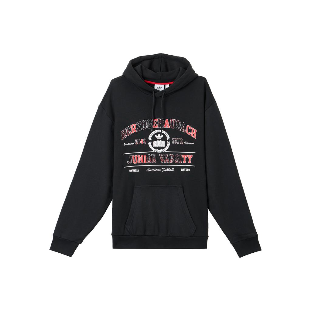adidas Мужская толстовка с капюшоном Originals Trefoil, черная HF9218