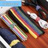 Nylon Cable Organizer: Self-Adhesive Strap for Power Cords with T-Shaped Hook and Loop Design