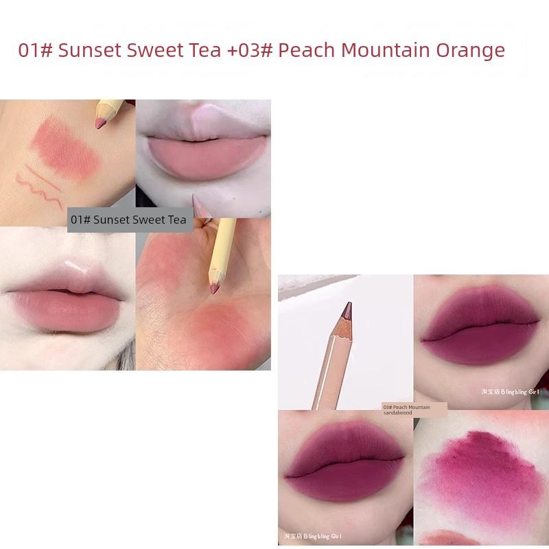 Lip Pencil Lip Liner Lips Nude Color Series Outline Lip-Shaped Hook Line Toot Lipstick Pen Waterproof and Durable Genuine Goods No Fading