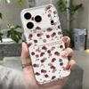 Чехол с цветочным узором из пионов для iPhone 17 Pro Max Coque iPhone 16 15 14 13 Pro Max 11 Прозрачный силиконовый мягкий чехол из ТПУ