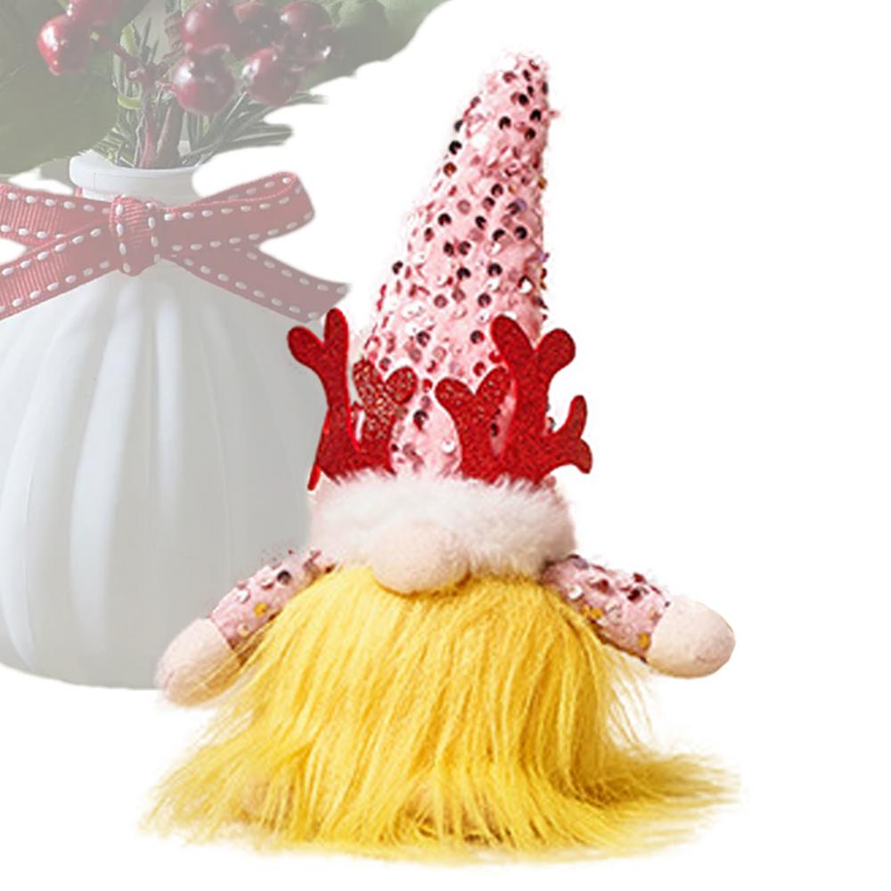 Плюшевый гном с подсветкой, светящиеся рождественские гномы, праздничные гномы, плюшевая кукла, гномы Санты, плюшевая шляпа с пайетками, рождественский декор для дома