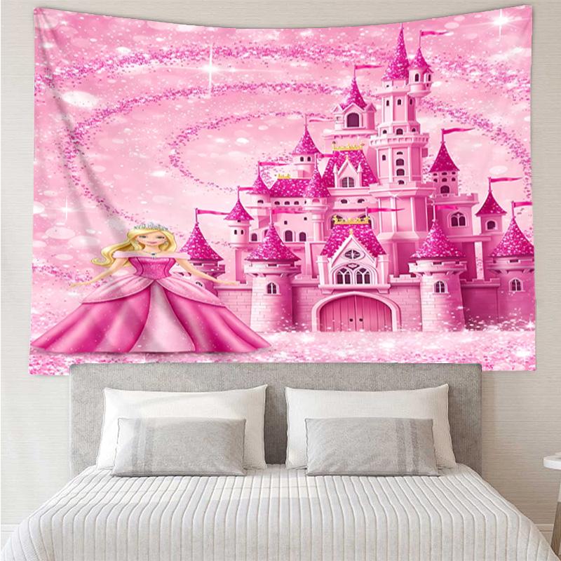 Barbie Tapestry for Bedroom Aesthetic Classroom Tapestries Wall Hanging for Living Room Dorm Office,Ideal Creative Gift