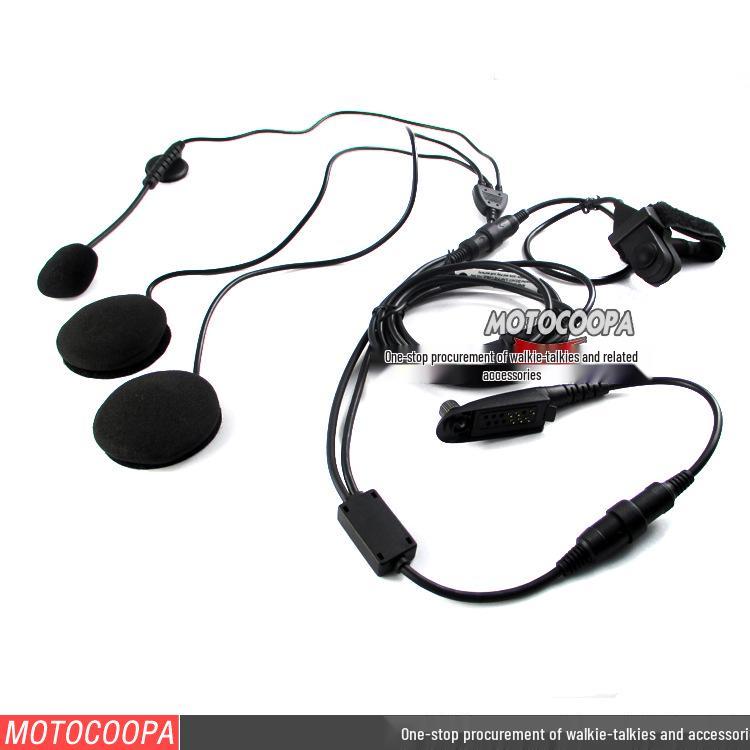 Motorcycle Helmet Intercom Headset for Motorola GP328/GP338/PTX760