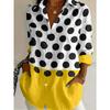 New women's casual long-sleeved shirt, casual versatile lapel button-down shirt top