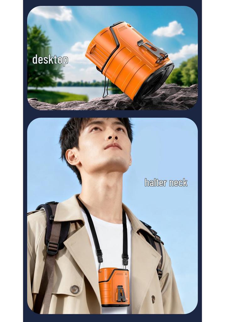 Kapusi2026 Portable Outdoor Waist Fan with USB Charging & Long Battery Life