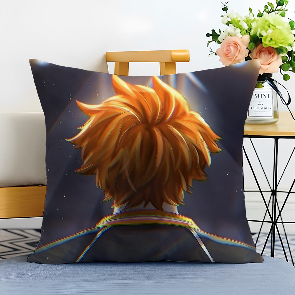 HHaikyuu Наволочка Стираемая Льняная Наволочка Мягкая для Дивана Кровати Уютный Декор Комнаты Дома
