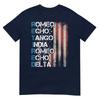Phonetic Alphabet Retired Veteran Retireunisext Army Military Tshirt Small