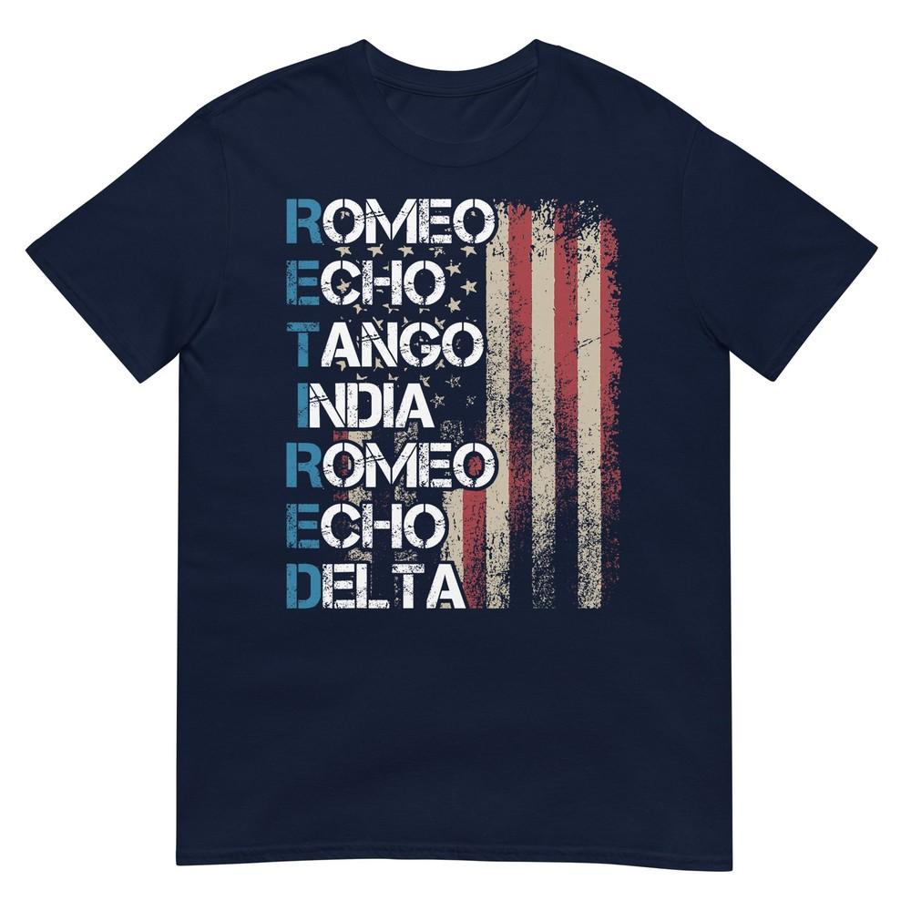 Phonetic Alphabet Retired Veteran Retireunisext Army Military Tshirt Small