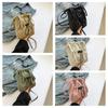Korean Style Drawstring Canvas Bag Purse Mobile Phone Bag Casual Nylon Shoulder Bag  Outdoor