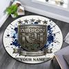 Custom Name West Bromwich Albion2 Round Area Rug,Carpet Rug for Living Room Bedroom Sofa Playroom Decor,Non-slip Floor Mat
