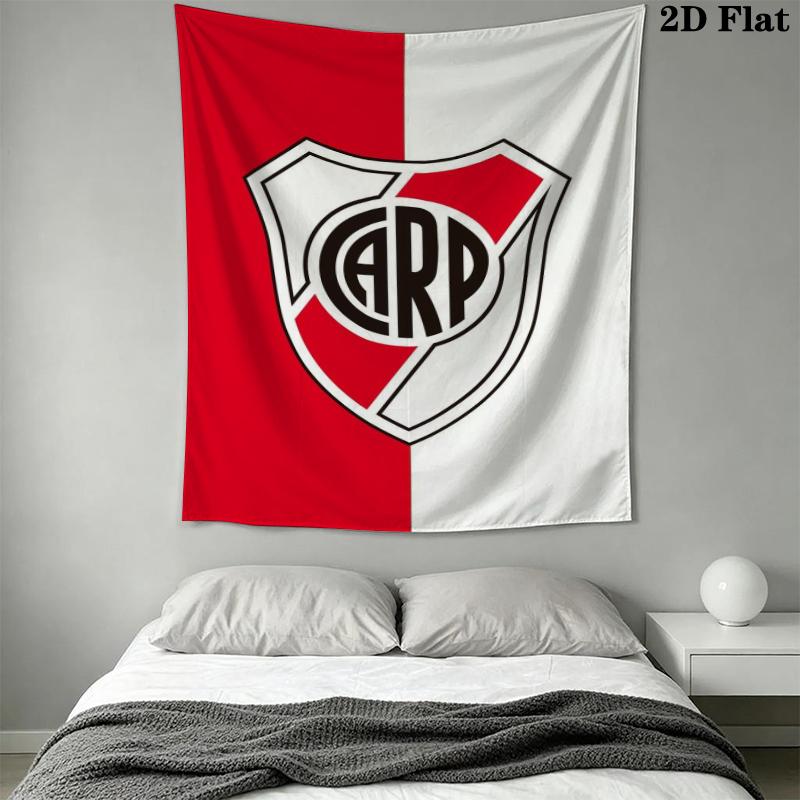 CA River Plate Wall Tapestry Aesthetic Wall Hanging Printed Fabric Blanket Decorative Tapestries for Bedroom Living Room Home Decor