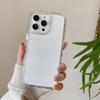 Corrugated Pattern for IPhone Protective Case 2-in-1 Cute All-inclusive Transparent Three-dimensional Stripes for Apple Mobile Phone Protective Case