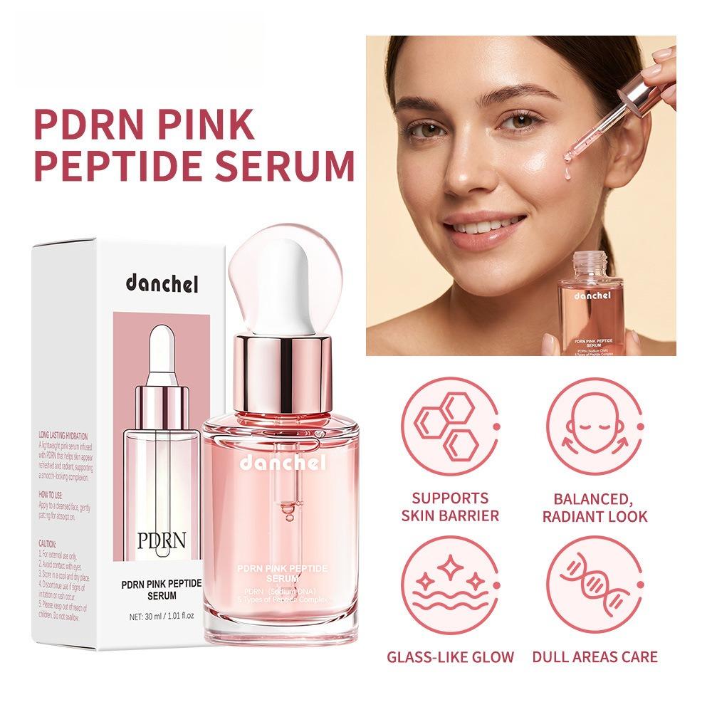 PDRN Collagen Pink Peptide Facial Serum 30ml Hydrating Moisturizing Radiant Skin Face Essence