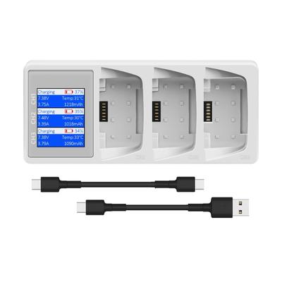 Зарядная станция с ЖК-экраном, быстрая 3-сторонняя зарядка, Energy Box, цифровой дисплей, станция зарядки аккумулятора для Flip