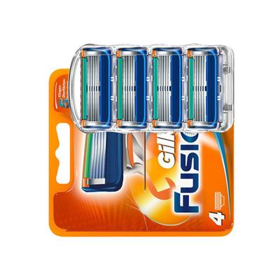 4 шт. лезвия для бритвы Gillettee Fusione для мужчин, острый триммер, опасная бритва, ручная пятислойная бритва