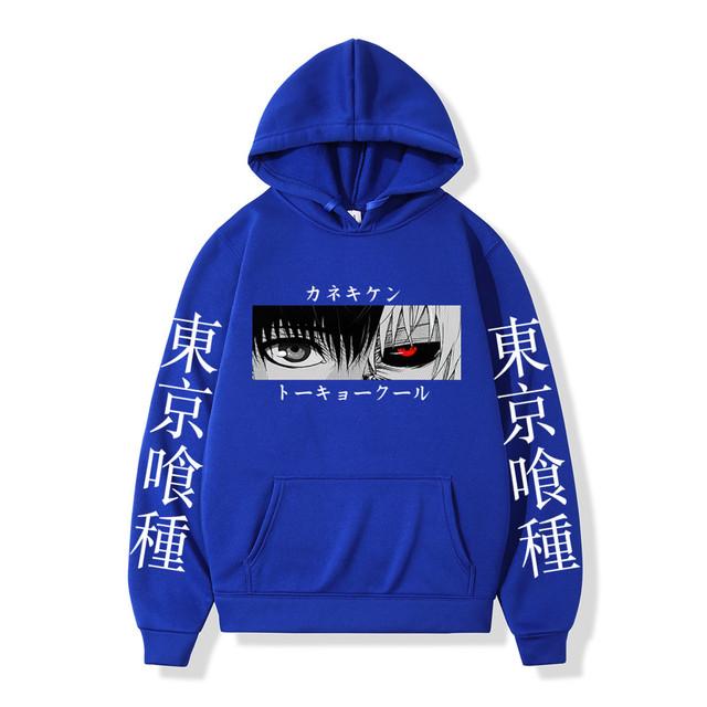 Tokyo Ghoul Аниме Мужские толстовки с капюшоном Пуловеры Толстовки с графическим принтом Кен Канеки Мужские толстовки с капюшоном Уличная одежда