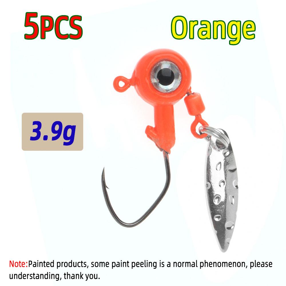 2.2g/3.9g крючок для ловли джиг-головки Crappie Jigs Spinner Sequins Jig Hook для ловли форели, окуня, приманки для ловли окуня