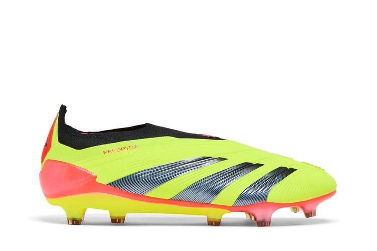 adidas Predator 24 Elite Laceless FG Team Solar Yellow Core Black Sola