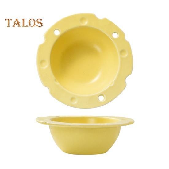 Керамическая чаша в форме сыра, пищевая, большая емкость, термостойкая, многофункциональная, рисовая еда, салат, суп, каша, закуска, десертная сервировочная миска