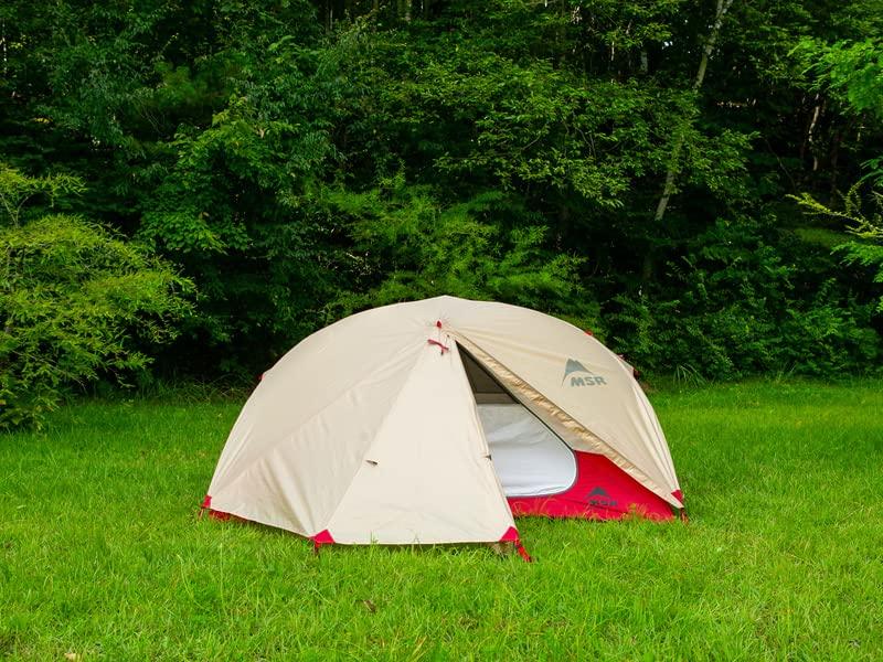 MSR Outdoor Camping Climbing Backpacking Tent с полом Tan 3 Tan Lightweight Genuine 37074 (След) Эликса-3 (для людей) [Японский]