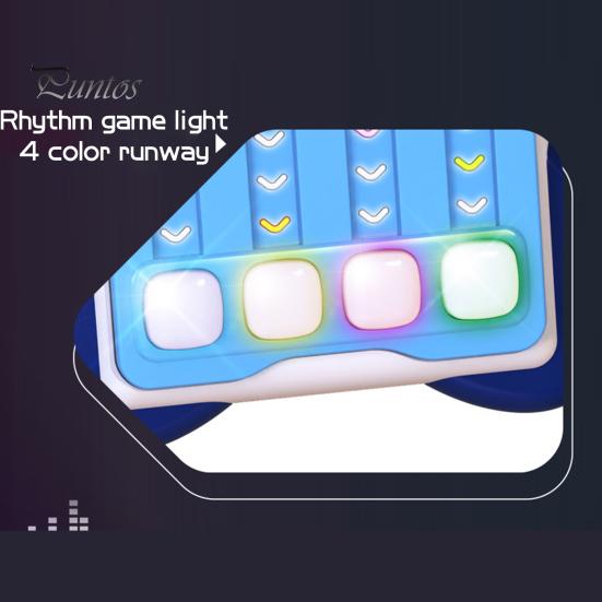 Игровая консоль Fast Push Rhythm Master со светодиодной подсветкой, электронная портативная музыкальная игрушка для снятия стресса, для детей и взрослых, интерактивная игра Beat Matching