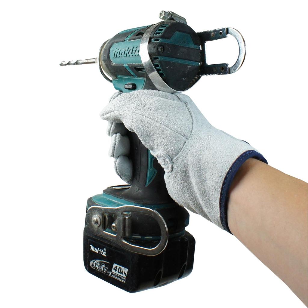 Work Cowhide Velcro [ACE] [Bulk Purchase] [3-Pack] Gloves, Leather, Closure, Medium, AG441-3P