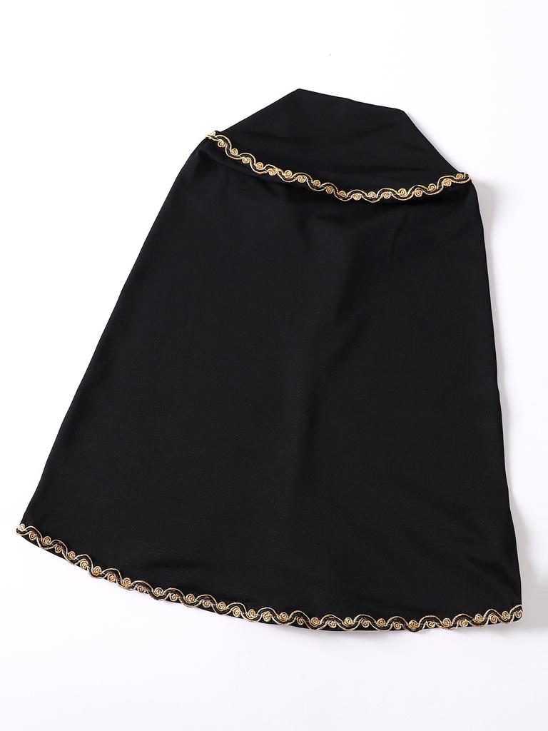 Malaysian Indonesian Bottom Cap Solid Color Gold Silk Lace Wrap Chin Convenient Headscarf tantHijabs