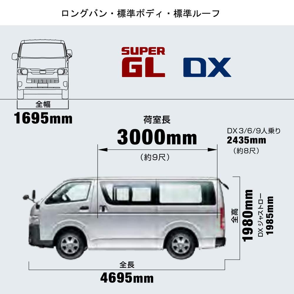 XIANGSHANG Газовый упор задней двери для Toyota HiAce 206V Long Standard Standard Super DX Проверка автомобиля Оригинальная замена Гидравлический набор для задней двери, 2 шт.