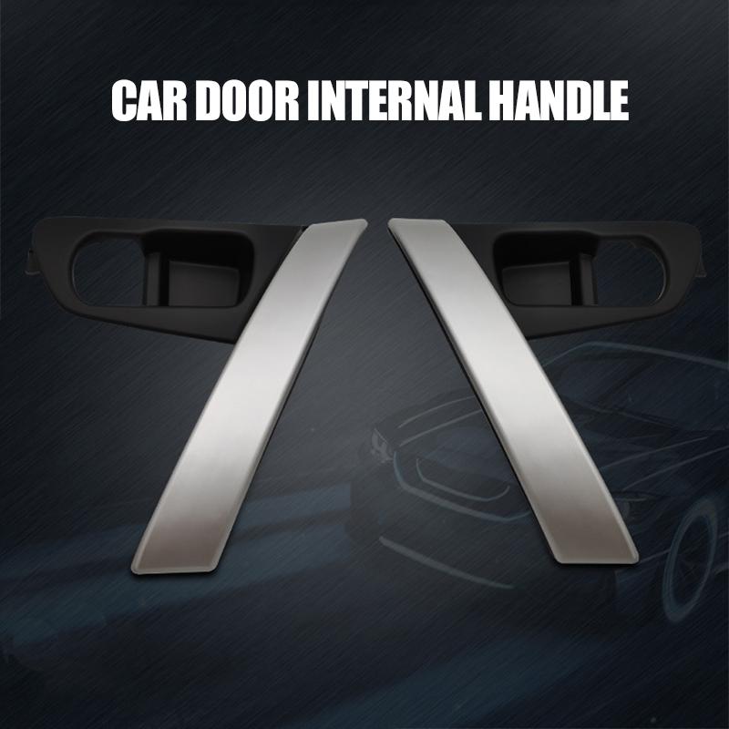Для Nissan QASHQAI J10 2008-2015 2 шт. Основание ручки двери автомобиля Внутренняя ручка Серебряная крышка Интерьер