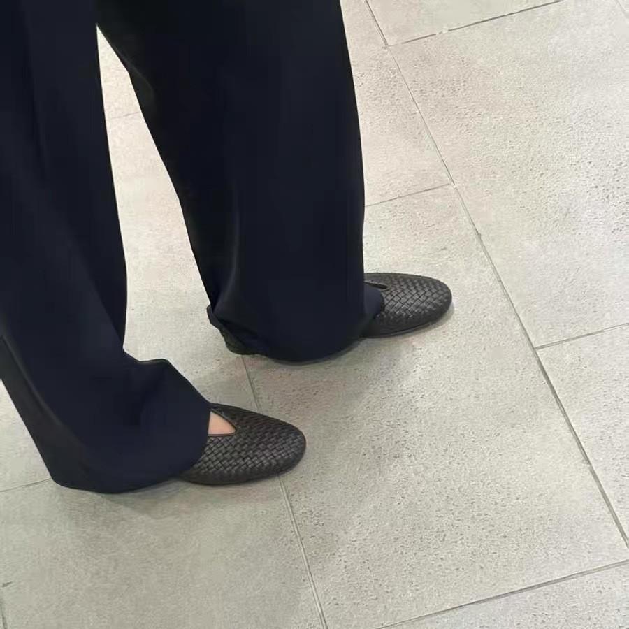 Французские ретро туфли-лодочки ручной вязки, женские, на плоской подошве, модные, с темпераментом, бабушкины туфли