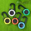 1Pc Luminous Compass Keychain Carabiner Portable Abs Material Directional Guide Sports Off-Road For Hiking Camping