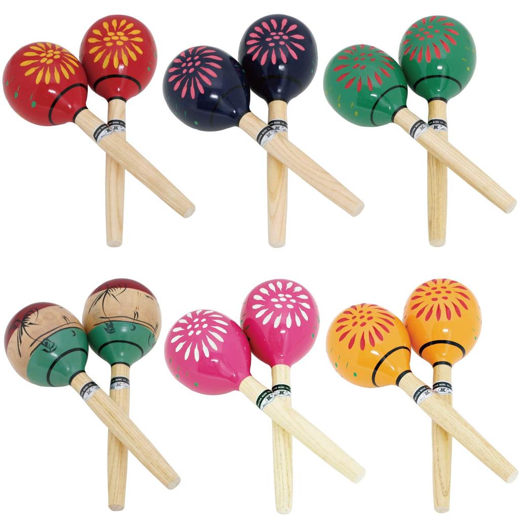 Маракасы Kiktani круглые 1 пара диаметр 95 мм общая длина 315 мм красные MA-3500