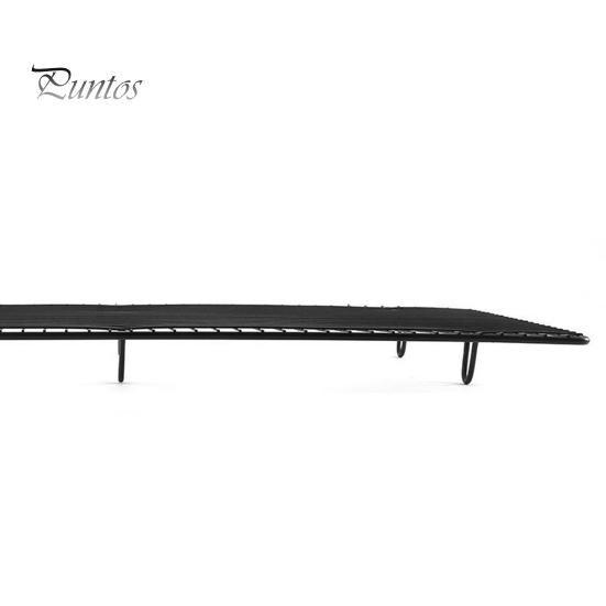 Охлаждающая стойка для выпечки 18x10 дюймов, охлаждающая стойка из углеродистой стали для тортов, печенья, барбекю, термостойкая и экономящая место, нескользящая решетчатая кухонная полка