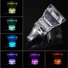 RGB LED Light Gear Shift Knob Transparent Acrylic Crystal Diamond Clear Auto Lever Shifter Gear Knob Handle MT AT Car Accessory