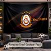 Galatasaray FC Personalized Tapestry Support Custom Name, Wall Art Home Decoration