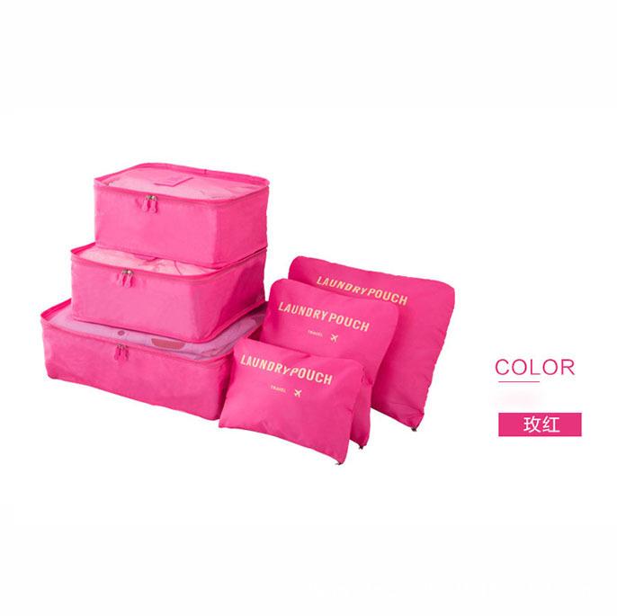 6 шт. Набор дорожных сумок для хранения, набор для упаковки чемоданов, чехлы для хранения, портативный органайзер для багажа, складной органайзер для одежды и обуви