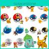 Pokemon Poke Ball Elf Figure Model Toy Pikachu Charmander Litten Rockruff Game Anime Figure