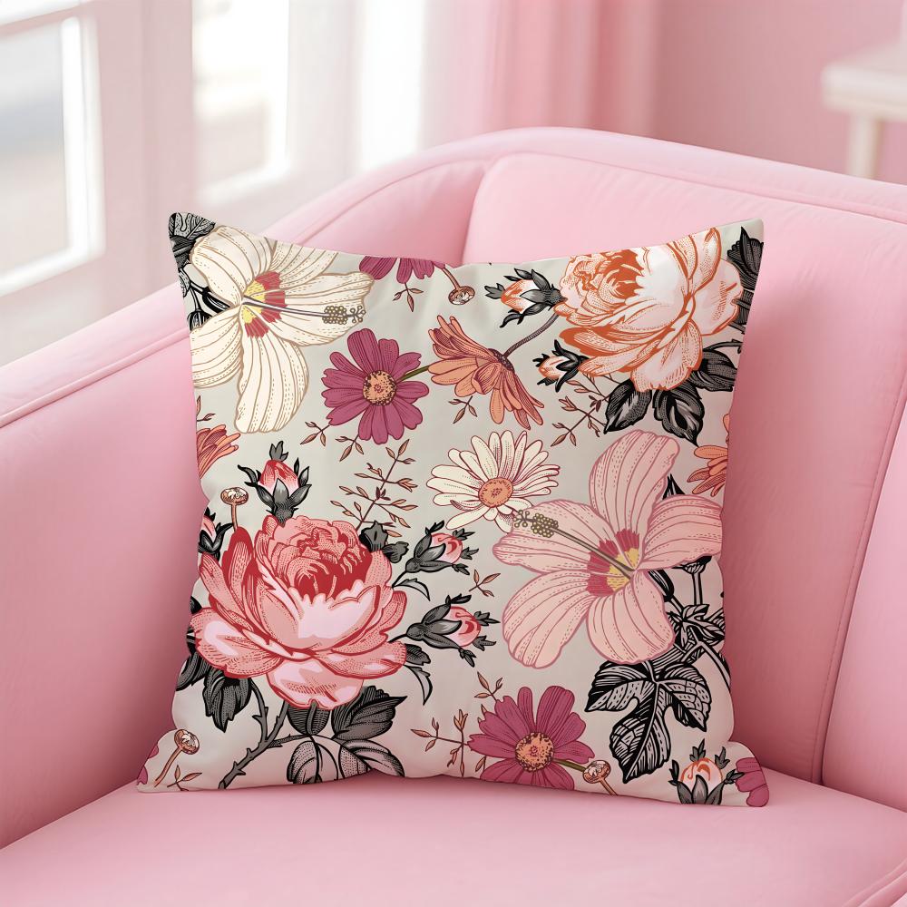 Art WWilliam Morris Cushion Cover Pillow Case Soft Skin Friendly Fabric Comfort Concealed Zipper